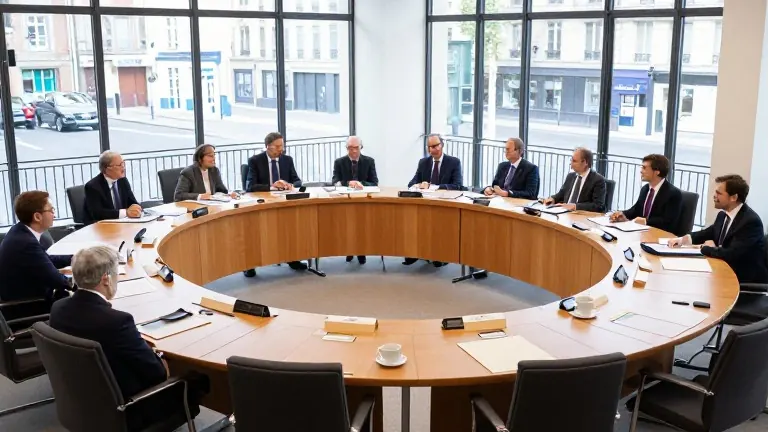 Illustration for: Five European Ministers Meet in Paris While Drone Strikes Hit Trains in Russia